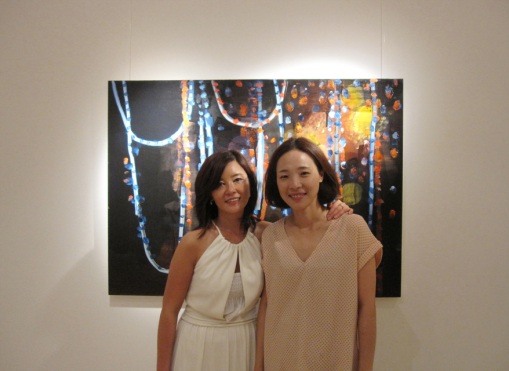 Artist Hyungji Park and organiser Kayla Hye K. Yang